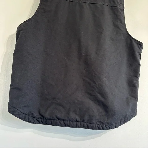 Carhartt Mock-neck Sherpa-line Vest Loose Fit washed duck black - Picture 6 of 8